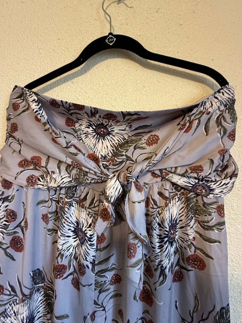 MadeWorn Lavender Floral Strapless Wide-Leg Jumpsuit - Picture 3 of 6
